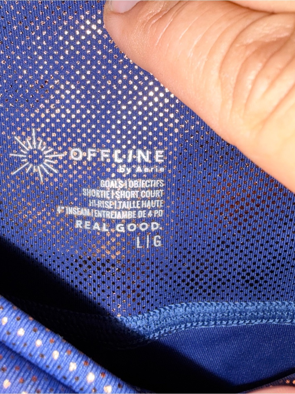 Women's Blue with copper Active Shorts - Picture 3 of 3